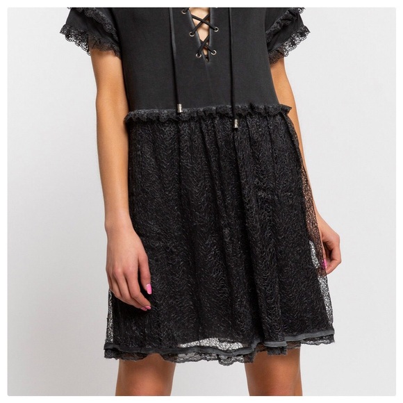 Sophia Boho Burnout Black Dress - Picture 7 of 10